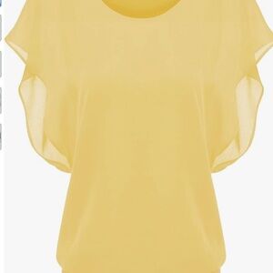 Elegant Yellow Women's Top